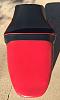 SOLD Sergeant Seat, Red/black used and for sale-rear-view.jpg