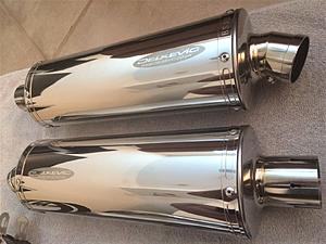 SOLD: Delkevic polished stainless standard/low mount slip on exhaust mufflers-delkevic7.jpg